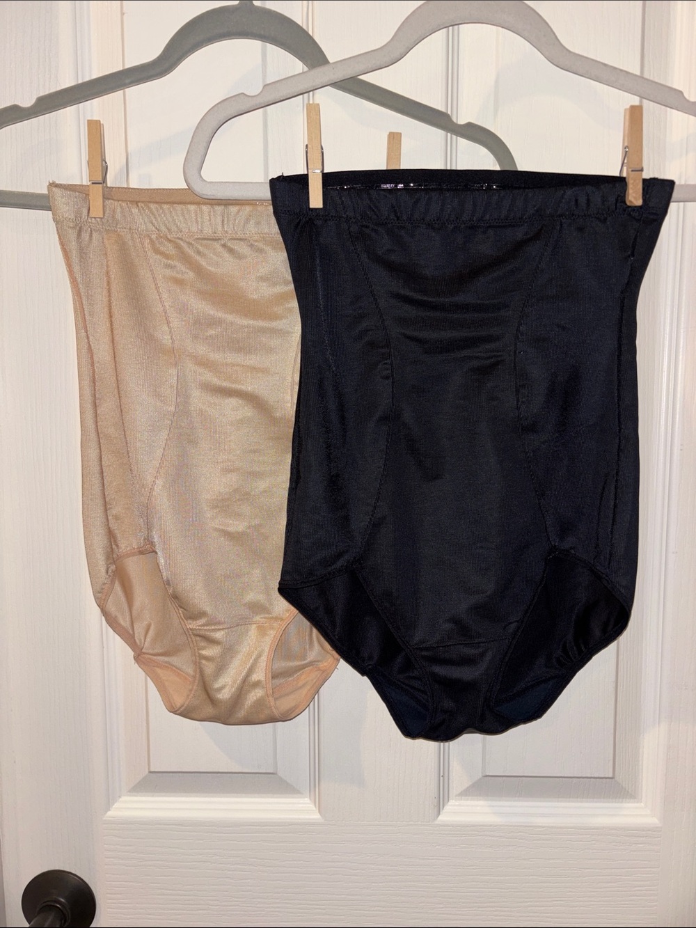 Maidenform High-Waist Shapewear Briefs in Black and Nude